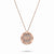 Rose Gold Target Zodiac Pendant With Diamonds