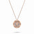 Rose Gold Target Zodiac Pendant With Diamonds