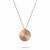 Rose Gold Target Zodiac Pendant With Diamonds