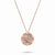 Rose Gold Target Zodiac Pendant With Diamonds