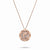 Rose Gold Target Zodiac Pendant With Diamonds