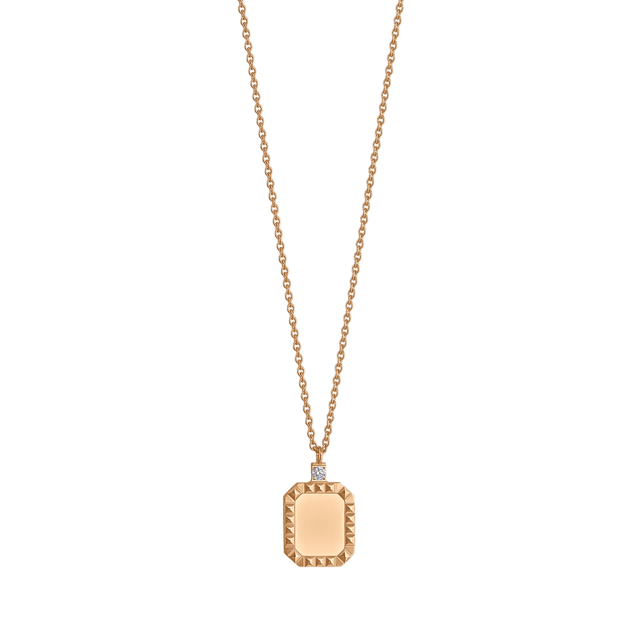 Rose Gold Pine Cone Necklace Youth