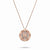 Rose Gold Target Zodiac Pendant With Diamonds