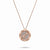 Rose Gold Target Zodiac Pendant With Diamonds