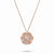 Rose Gold Target Zodiac Pendant With Diamonds