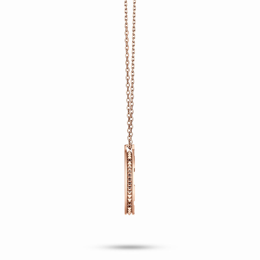 Rose Gold Target Zodiac Pendant With Diamonds
