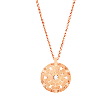 Rose Gold Big Target Pendant