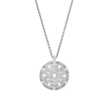 White Gold Big Target Pendant