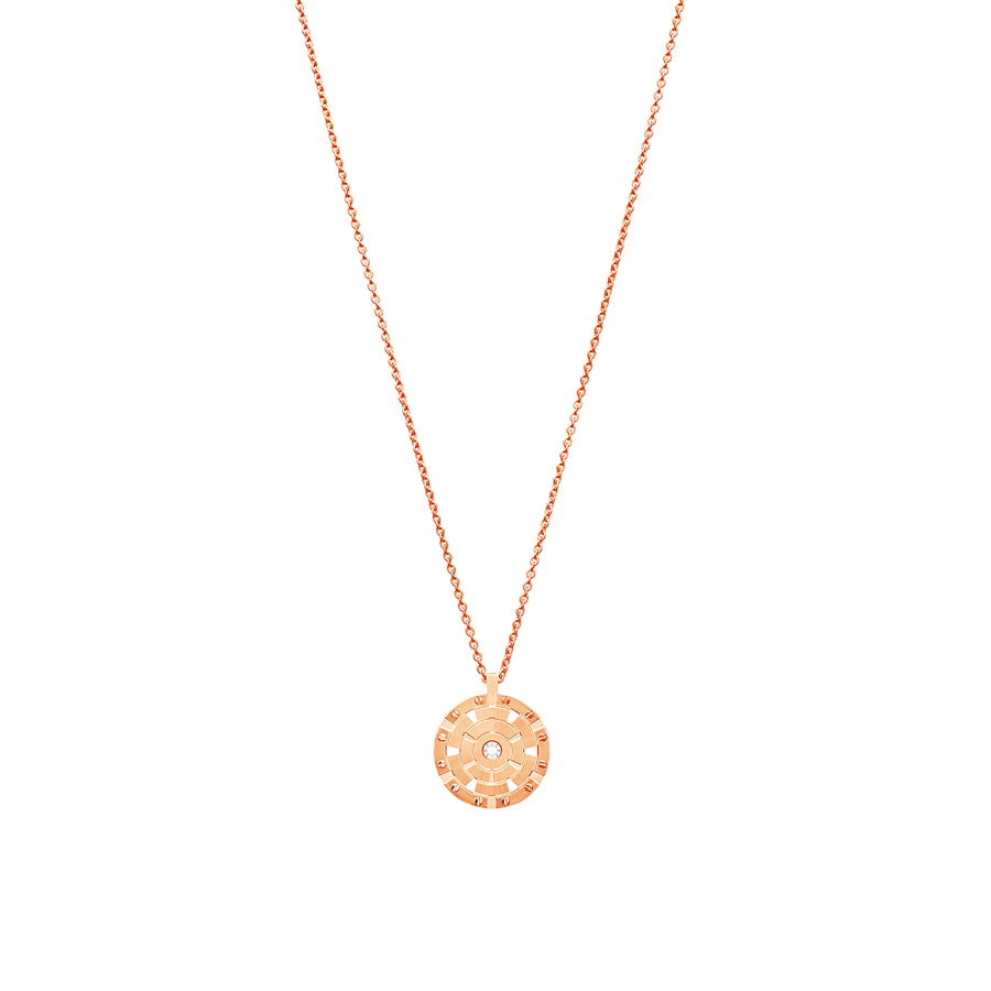 Rose Gold Big Target Pendant