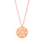 Rose Gold Small Target Pendant