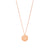 Rose Gold Small Target Pendant