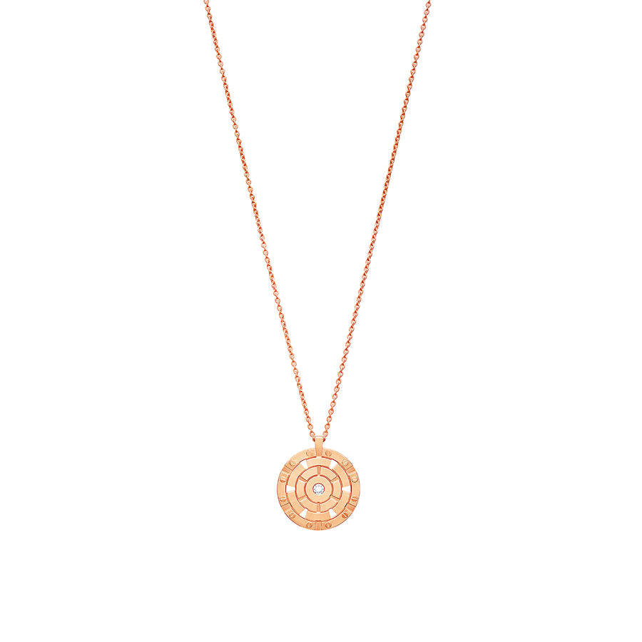 Rose Gold Small Target Pendant