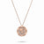 Rose Gold Target Zodiac Pendant With Diamonds