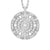 White Gold Big Target Pendant With Diamonds