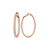 Large Rose Gold Pinecone Hoops With Diamonds