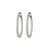 Large White Gold Pinecone Hoops With Diamonds