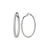 Large White Gold Pinecone Hoops With Diamonds