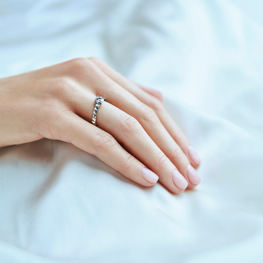 Pinecone Engagement Ring