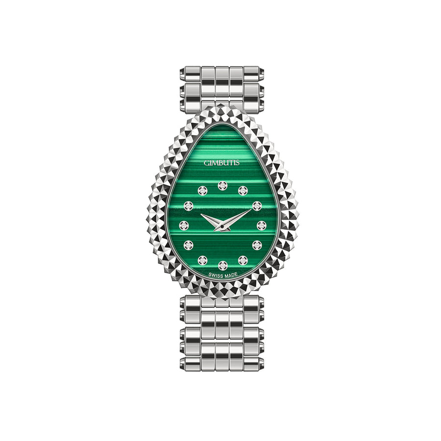 Pinecone MAJA Malachite Watch