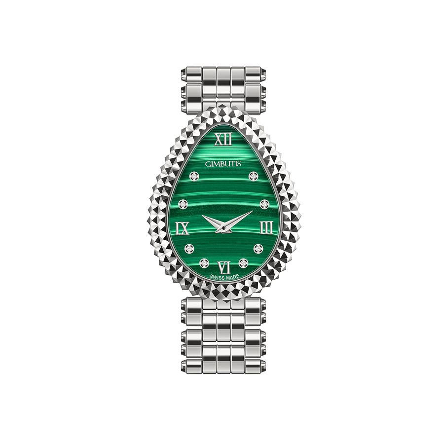 Pinecone MAJA Malachite Watch