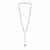 White Gold Vatican Pine Cone Necklace