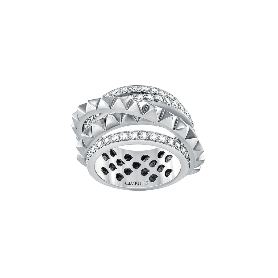 White Gold Ring With Diamonds