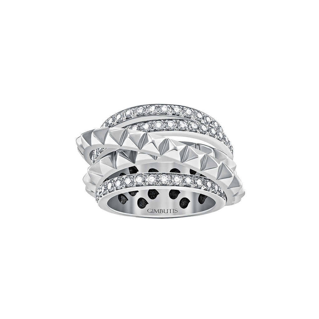 White Gold Ring With Diamonds