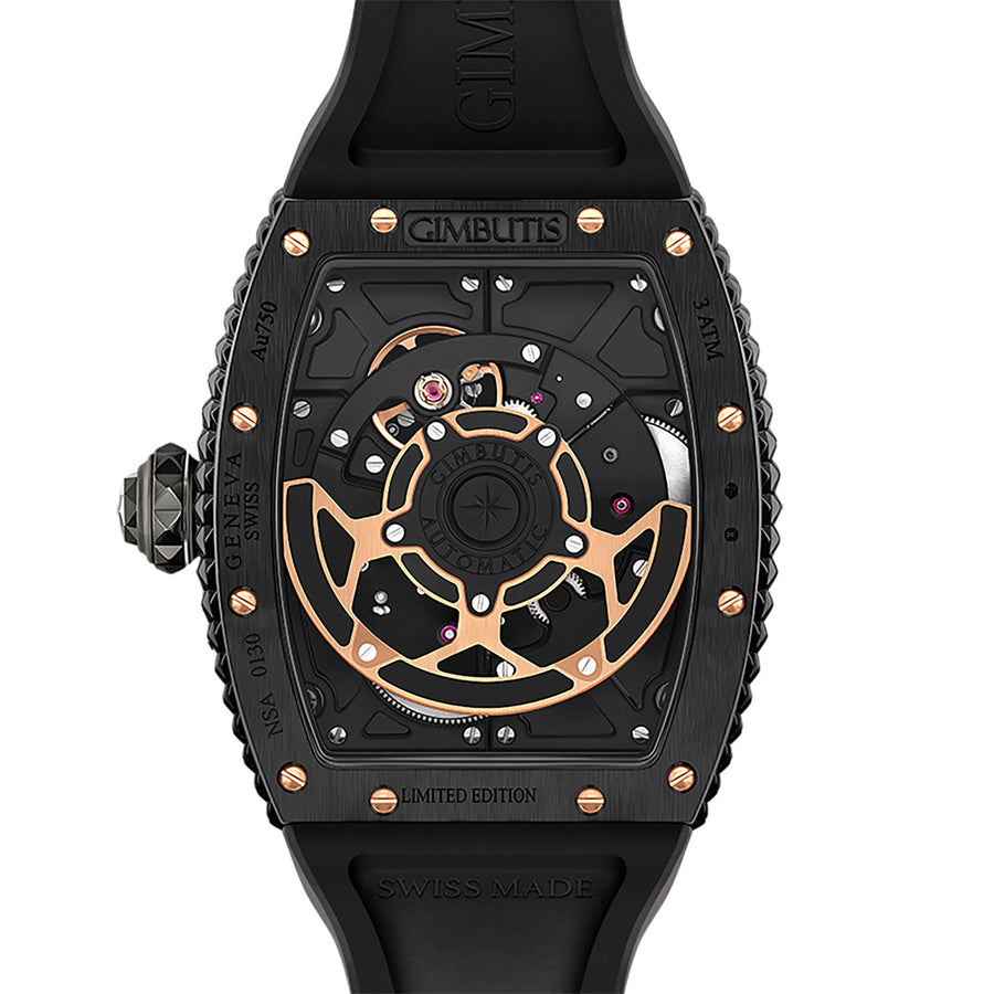 Avantgarde DLC Gold with Diamonds Timepiece Watch