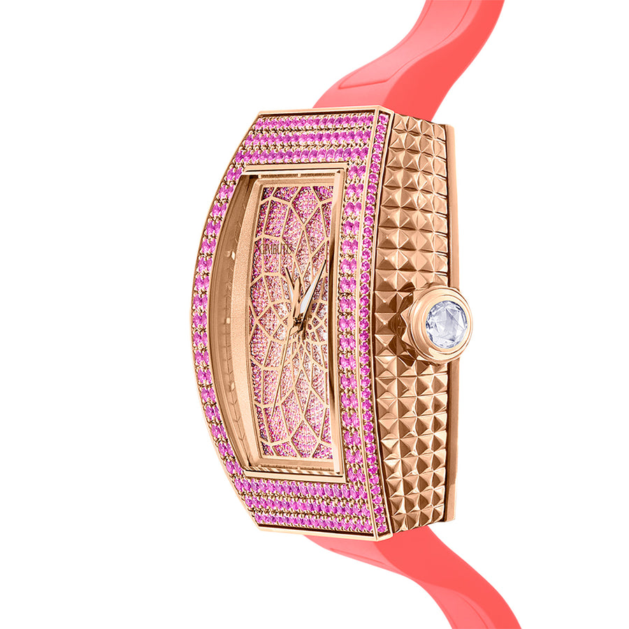 Avantgarde Rose Gold with Pink Sapphire Timepiece Watch