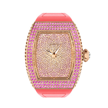 Avantgarde Rose Gold with Pink Sapphire Timepiece Watch