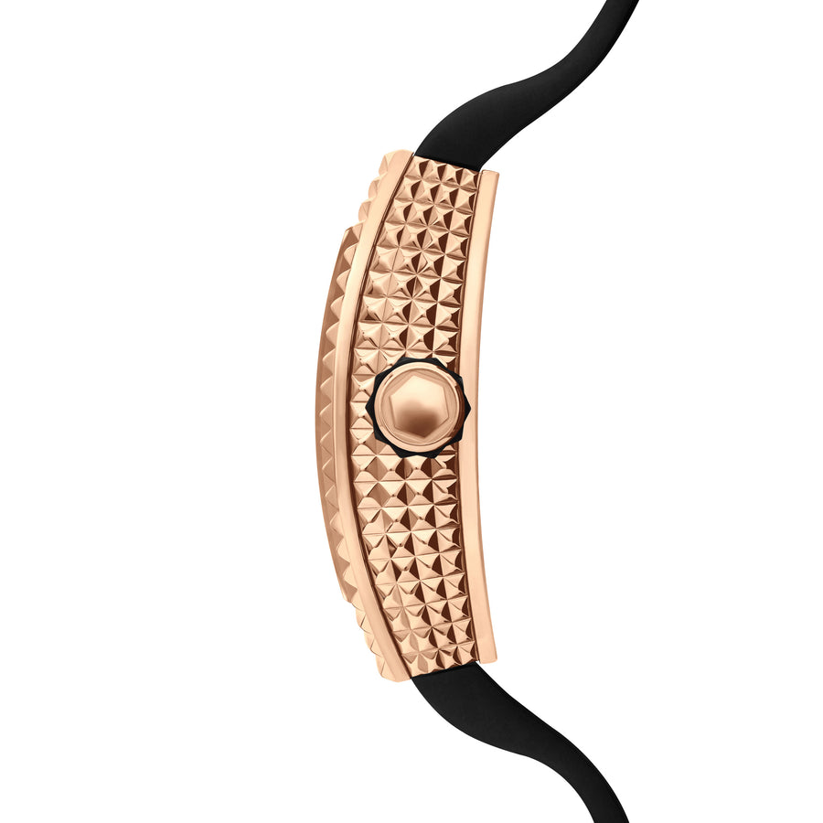 Avantgarde Pinecone Skeleton Rose Gold With Diamonds Watch