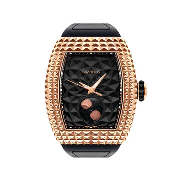 Avantgarde Pinecone Rose Gold Moon Face Timepieces Watch