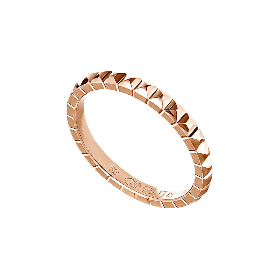 Pinecone Rose Gold Wedding Ring